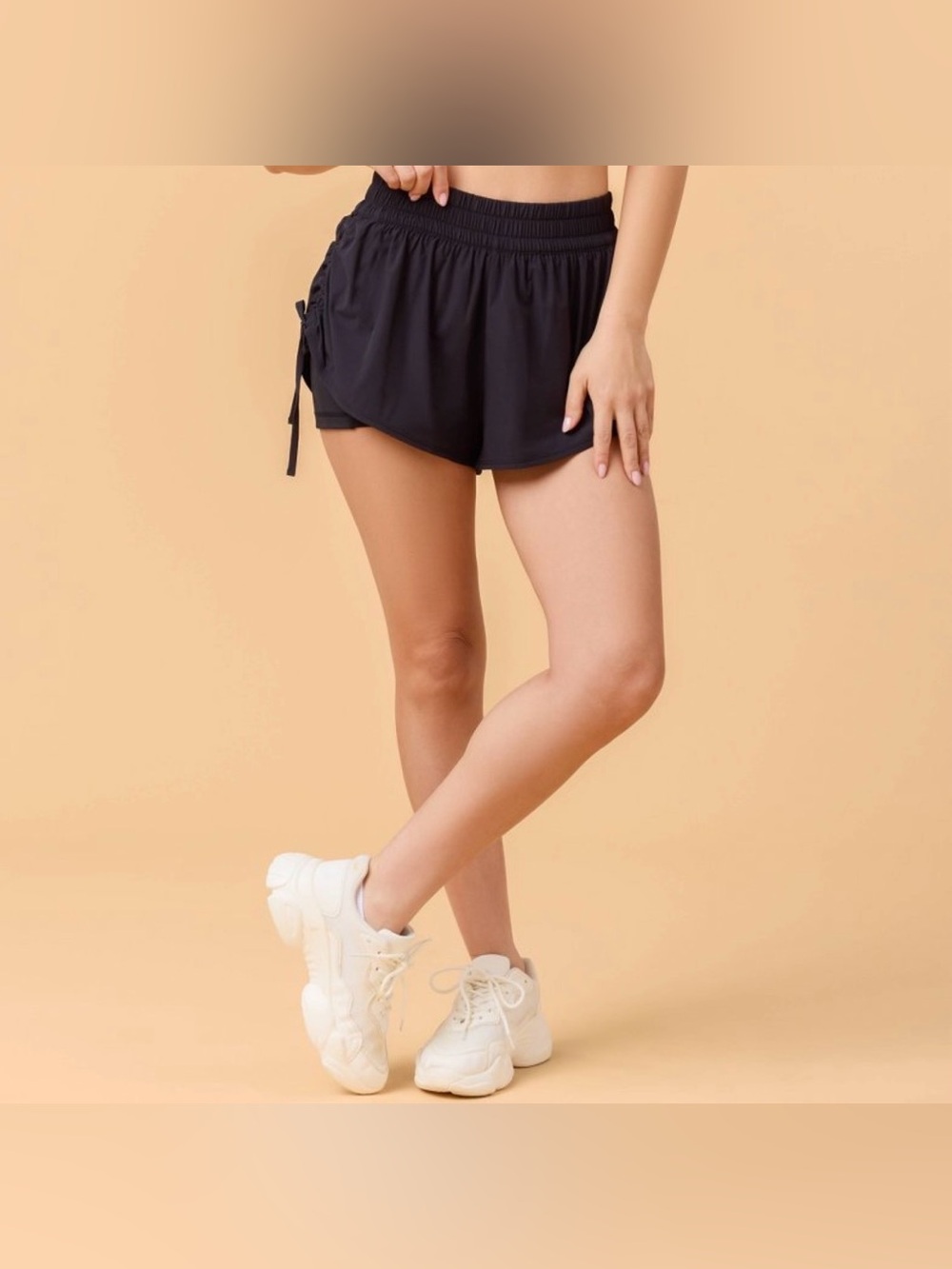 NWT Blogilates Tiny Bows Short Women’s Black Size 1X